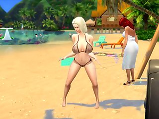 Tsunade Capturada y Violada por los ninjas Enemigos en La Playa Gangbang Naruto Hentai