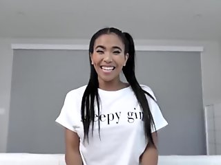 Asian stepdaughter Jada Kai wants to make her stepdad happy