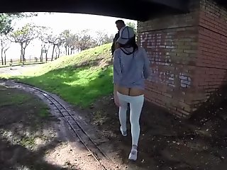 BANGBROS - Asian Babe Sharon Lee Takes a FAT Dick Up Her BIG ASS in Public