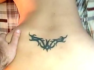 Asian mature tries white cock doggystyle 2.