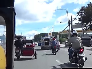 Horny FILIPINA gets hammered by STRANGER's big cock