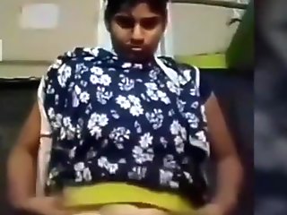 Tamil young girl showing her hot body in imo video call