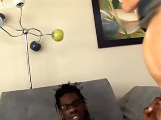 Caucasian housewife Alexa Lynn gets screwed by black intruder