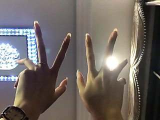 Long Natural Nails Light Show