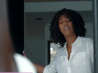 Small tit Ebony lesbian (Misty Stone) eats out lil asian (Vina Sky) - Sweetheart